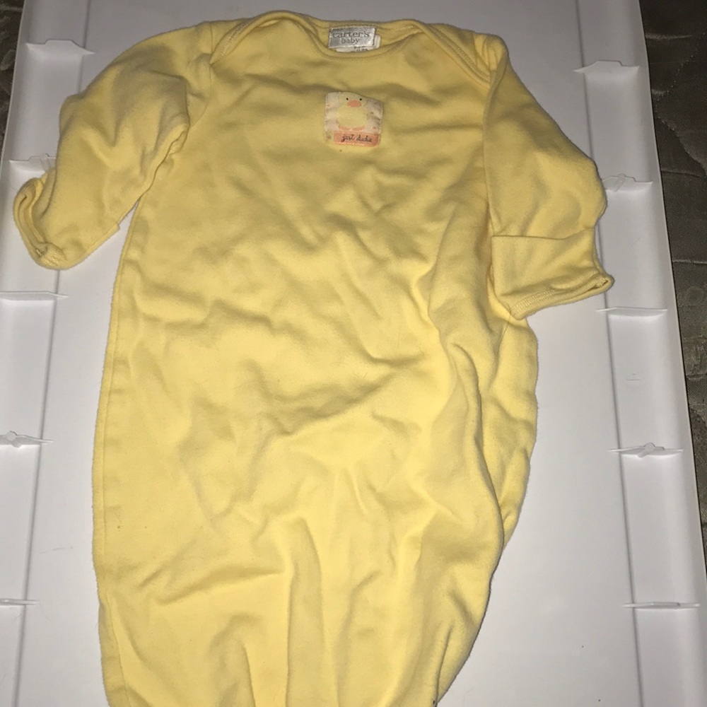 Baby nightgown and matching hat